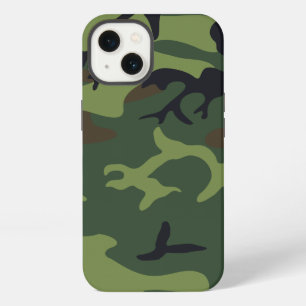 Grüner Militär Tarnanzug Wald iPhone 13 Hülle
