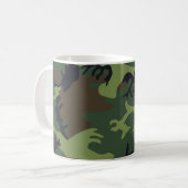 Grüner Militär Tarnanzug Wald Kaffeetasse (Vorderseite Links)