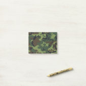Grüner Militär Tarnanzug Wald Post-it Klebezettel (Auf Schreibtisch)