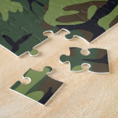Grüner Militär Tarnanzug Wald Puzzle (Seite)