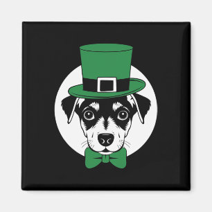Grüner Min Pin Shamrock am St Patricks Day Miniatu Magnet