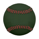 Grüner minimalistischer benutzerdefinierter Name Baseball (Rückseite)