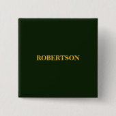 Grüner minimalistischer benutzerdefinierter Name  Button (Vorderseite)