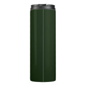 Grüner minimalistischer benutzerdefinierter Name Thermosbecher (Rückseite)