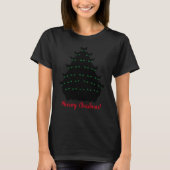 Grüner Mit Augen Weihnachtsbaum T-Shirt (Vorderseite)