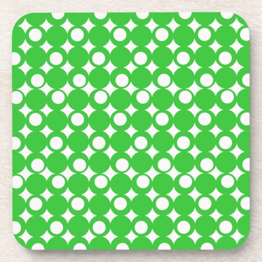 Grüner Mod-Ball-Entwurf @ Emporio Moffa Getränkeuntersetzer (Vorderseite)