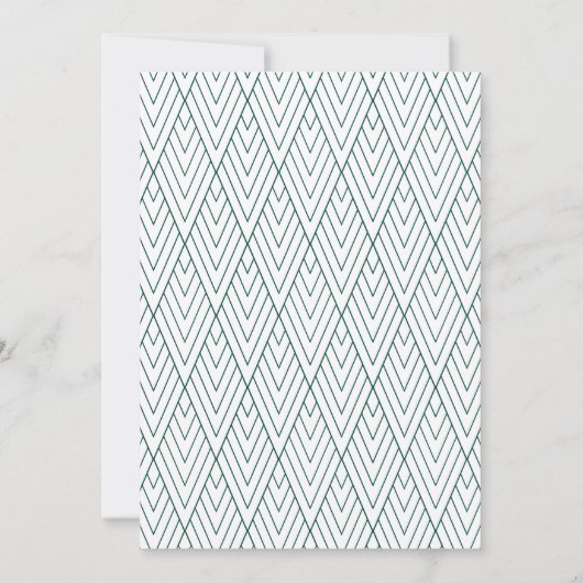 Grüner moderner Abschluss Ankündigung (Rückseite)