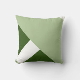 Grüner moderner Farbblock 2 Kissen