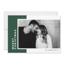 Grüner moderner Farbblock Frohe Weihnachtsfeier Fo