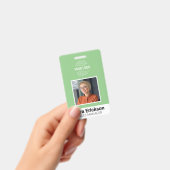 Grüner moderner ID Card Business Mitarbeiter Bar C Ausweis (Handheld)
