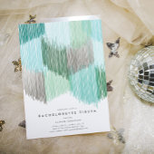 Grüner moderner Junggeselinnen-Abschied Einladung