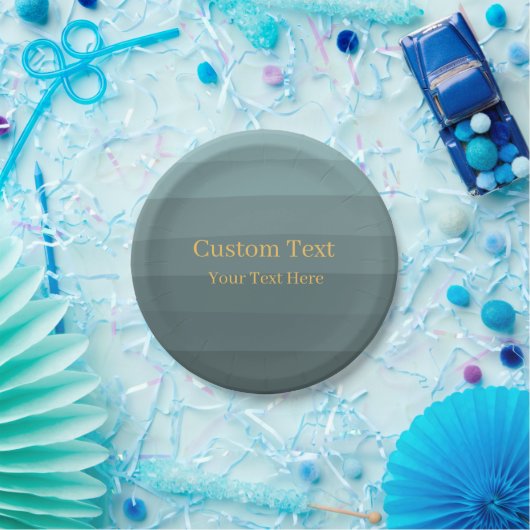 Grüner, moderner, klassischer, benutzerdefinierter pappteller (Party)