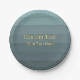 Grüner, moderner, klassischer, benutzerdefinierter pappteller