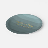 Grüner, moderner, klassischer, benutzerdefinierter pappteller (Schrägansicht)