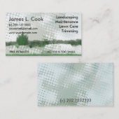 Grüner moderner visitenkarte (Vorne/Hinten)