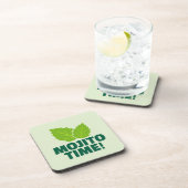 Grüner Mojito-Cocktail-Set mit Untersetzern und Zi Getränkeuntersetzer (Rechte Seite)