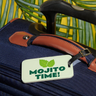 Grüner Mojito-Fan-Gepäckanhänger mit individuellem Gepäckanhänger