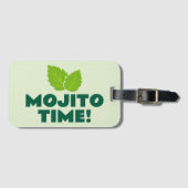 Grüner Mojito-Fan-Gepäckanhänger mit individuellem Gepäckanhänger (Vorderseite (Horizontal))