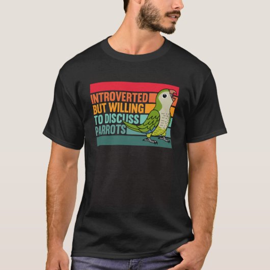 Grüner Mönch Parakeet Quaker, eingeführt, aber Pap T-Shirt (Vorderseite)
