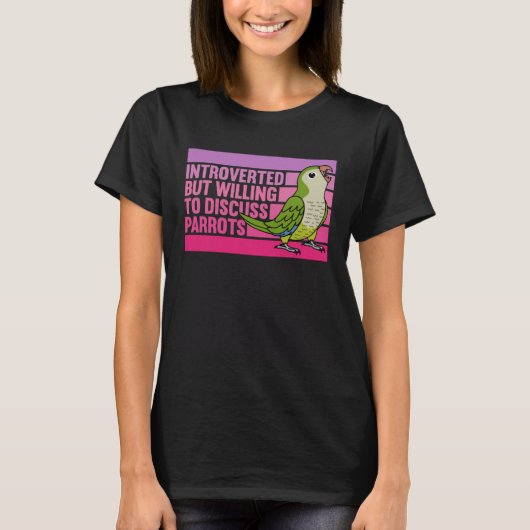 Grüner Mönch Parakeet Quaker, eingeführt, aber Pap T-Shirt (Vorderseite)