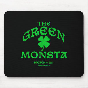 Grüner Monsta Lustiges Boston M New England Srts G Mousepad
