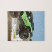 Grüner Monster-Truck in Aktion Puzzle (Horizontal)