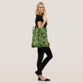 Grüner Moos Natur Tasche (Am Model)
