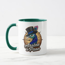 Grüner Mug "Arsène der Paon" Tasse
