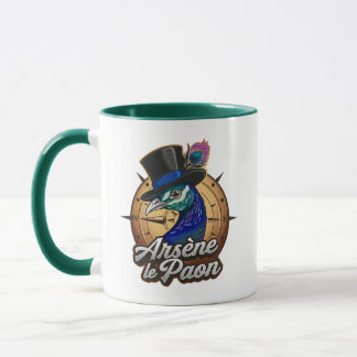 Grüner Mug "Arsène der Paon" Tasse