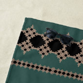 Grüner Muscheltuch aus Stammeswald Strandtuch (Beispiel)