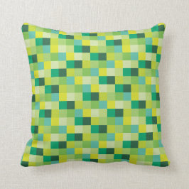 Grüner Muster| Gamer der Pixel-| Pixelated Kissen