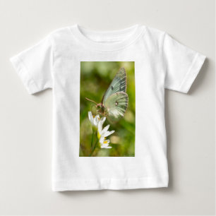 Grüner Nachtfalter auf Falsche Knoblauchkleidung u Baby T-shirt