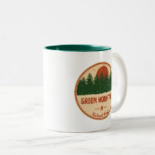 Grüner Nationalwald Zweifarbige Tasse (VorderseiteRechts)