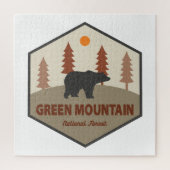 Grüner Nationalwaldbär Puzzle (Vertikal)