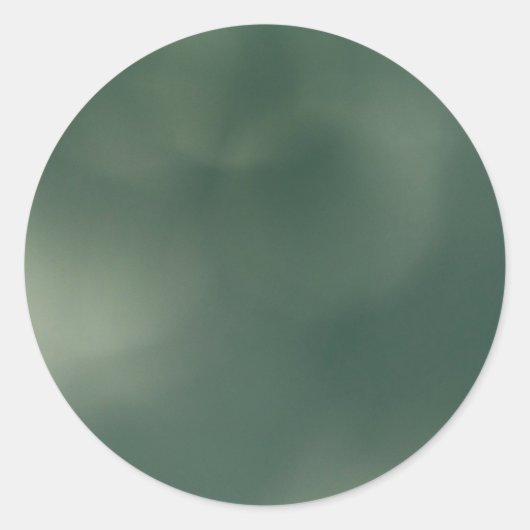 Grüner Nebel Runder Aufkleber (Vorderseite)
