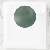 Grüner Nebel Runder Aufkleber (Tasche)