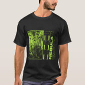 Grüner Nebel und Schwarzer Hipster Moderner Nebel T-Shirt (Vorderseite)