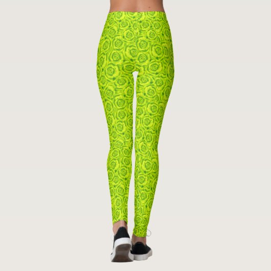 Grüner Neon Leggings (Rückseite)