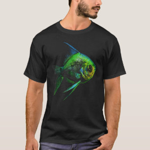 Grüner Neon Tetra-Fisch Grafische T-Shirts für Män
