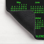 Grüner Neonkalender 2019 durch Janz Mousepad (Ecke)