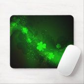 Grüner Neonklee Mousepad (Mit Mouse)