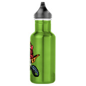 Grüner Neonmotocross Trinkflasche (Rechts)