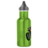 Grüner Neonmotocross Trinkflasche (Links)