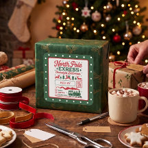 Grüner Nordpol-Weihnachtsmann-Express-Lieferung ge