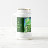 Grüner Oberhut & Grüner Bier - Bierglas (Vorderseite Links)