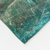 Grüner oder smaragdfarbener Hintergrund Fleecedecke (Ecke)