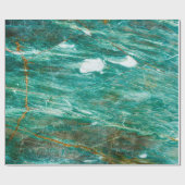 Grüner oder smaragdfarbener Hintergrund Geschenkpapier (Flach)