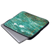 Grüner oder smaragdfarbener Hintergrund Laptopschutzhülle (Vorne Knopf)