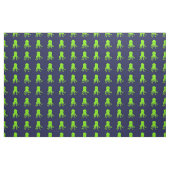 Grüner Oktopus auf blau Stoff (Fat Quarter (45,7 x 55,9 cm))