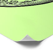 Grüner Oktopus Poster (Ecke)